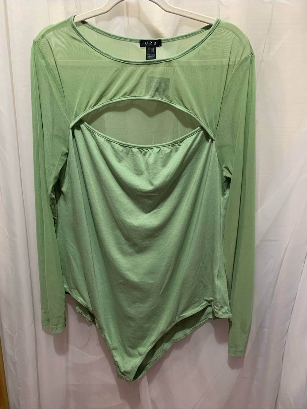 U2B Sheer Mesh Bodysuit